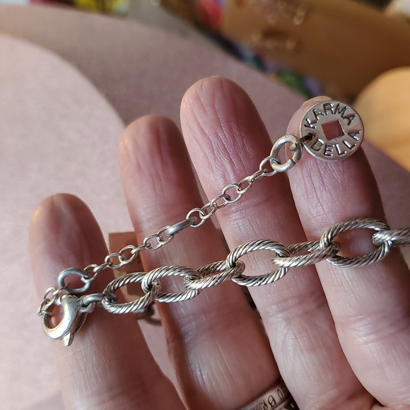 Blue Dyed Agate, Glass Beads, Starfish Charm Bib Necklace Silvertone NWT - Picture 4 of 5